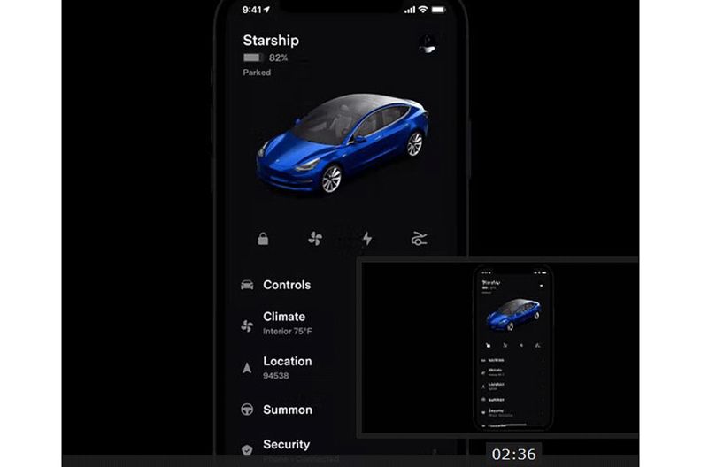 Tesla app