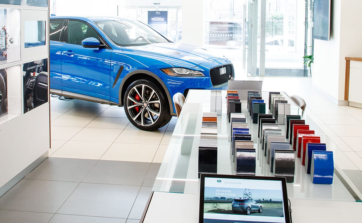 Jaguar dealership in New York City