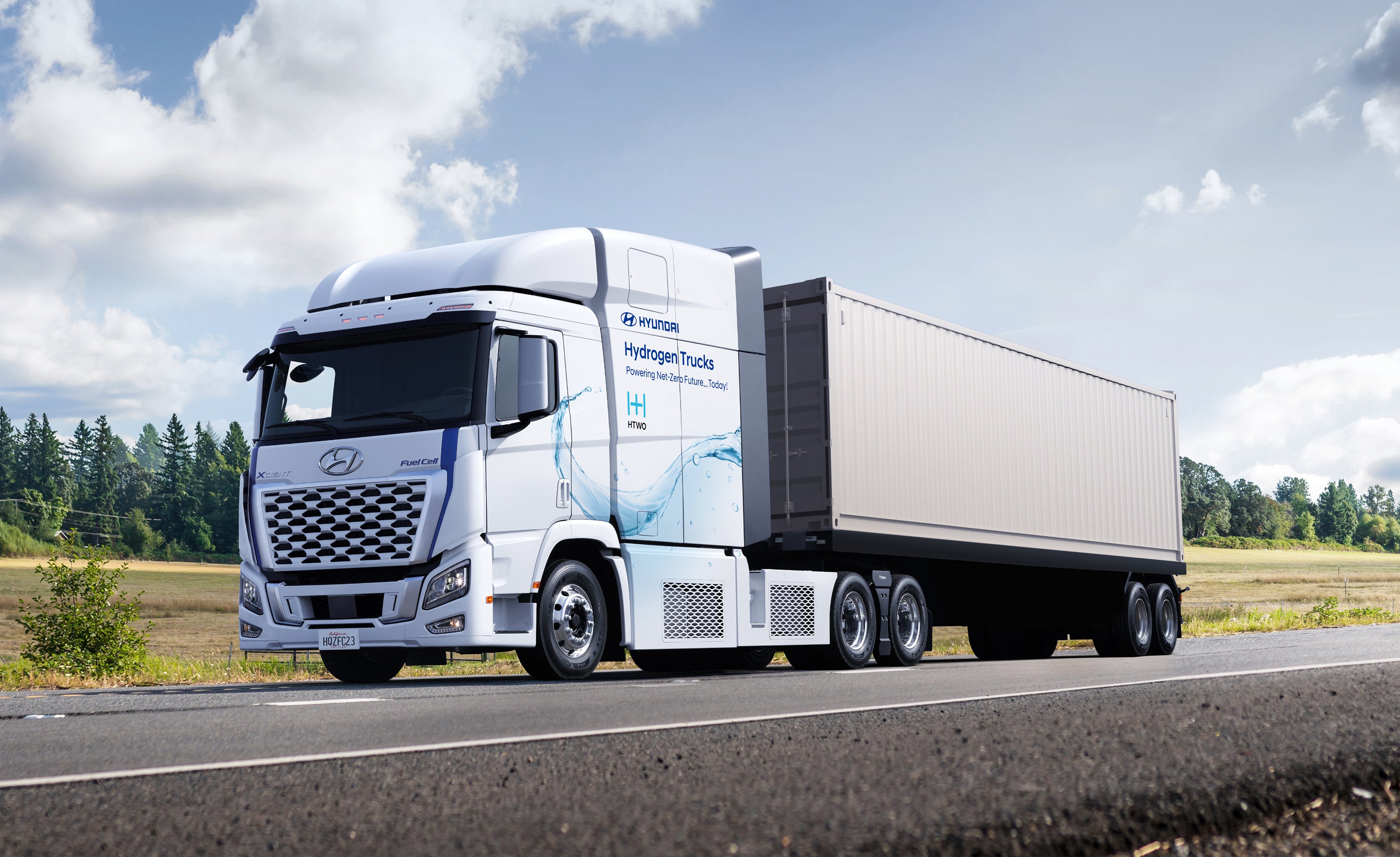 Hyundai fuel cell trucks